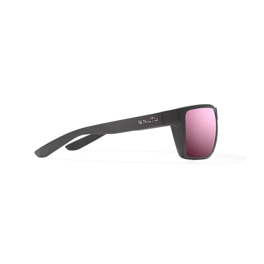 Bajio Stiltsville Sunglasses Polarized in Black Matte with Rose Mirror Glass